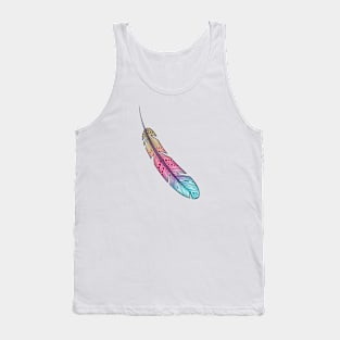 Geometric Tribal Feather Tank Top